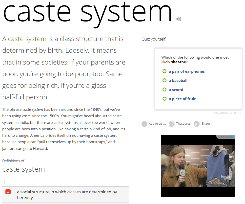 Caste System
